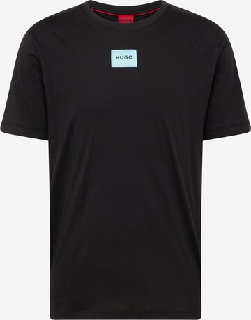 HUGO Shirt 'Diragolino212' in Black: front