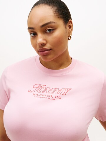 Tommy Hilfiger Curve T-Shirt in Pink