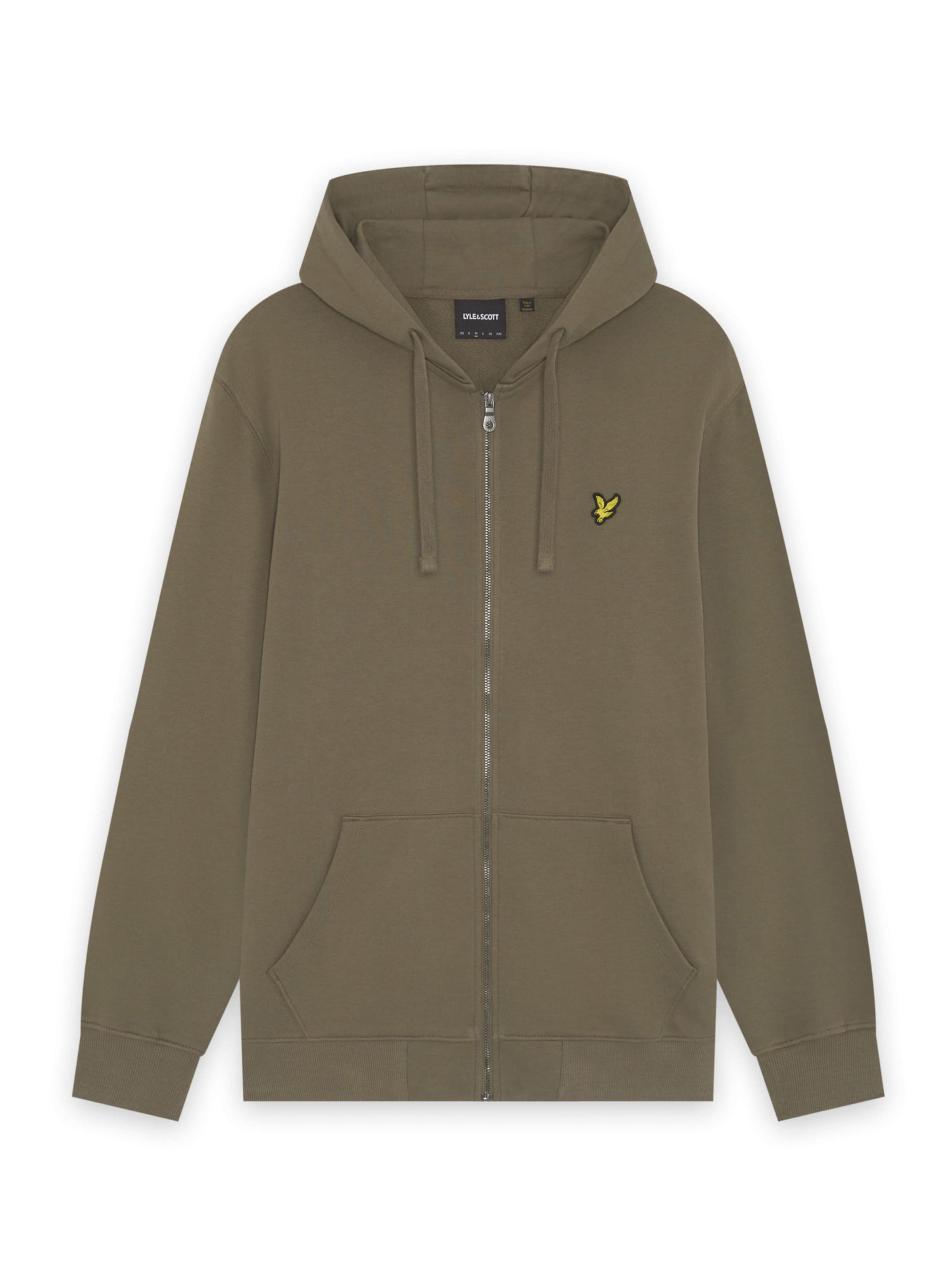 Lyle & Scott Zip-Up Hoodie in Olive, Item view