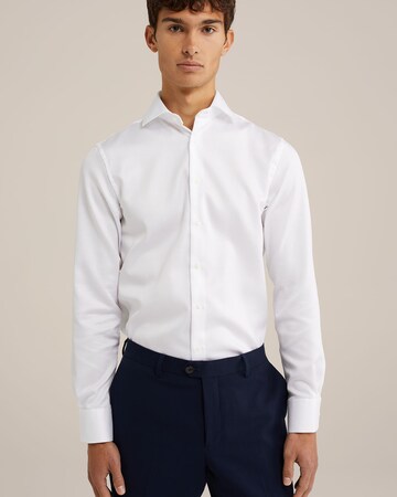 WE Fashion Slim Fit Hemd in Weiß: Vorderseite