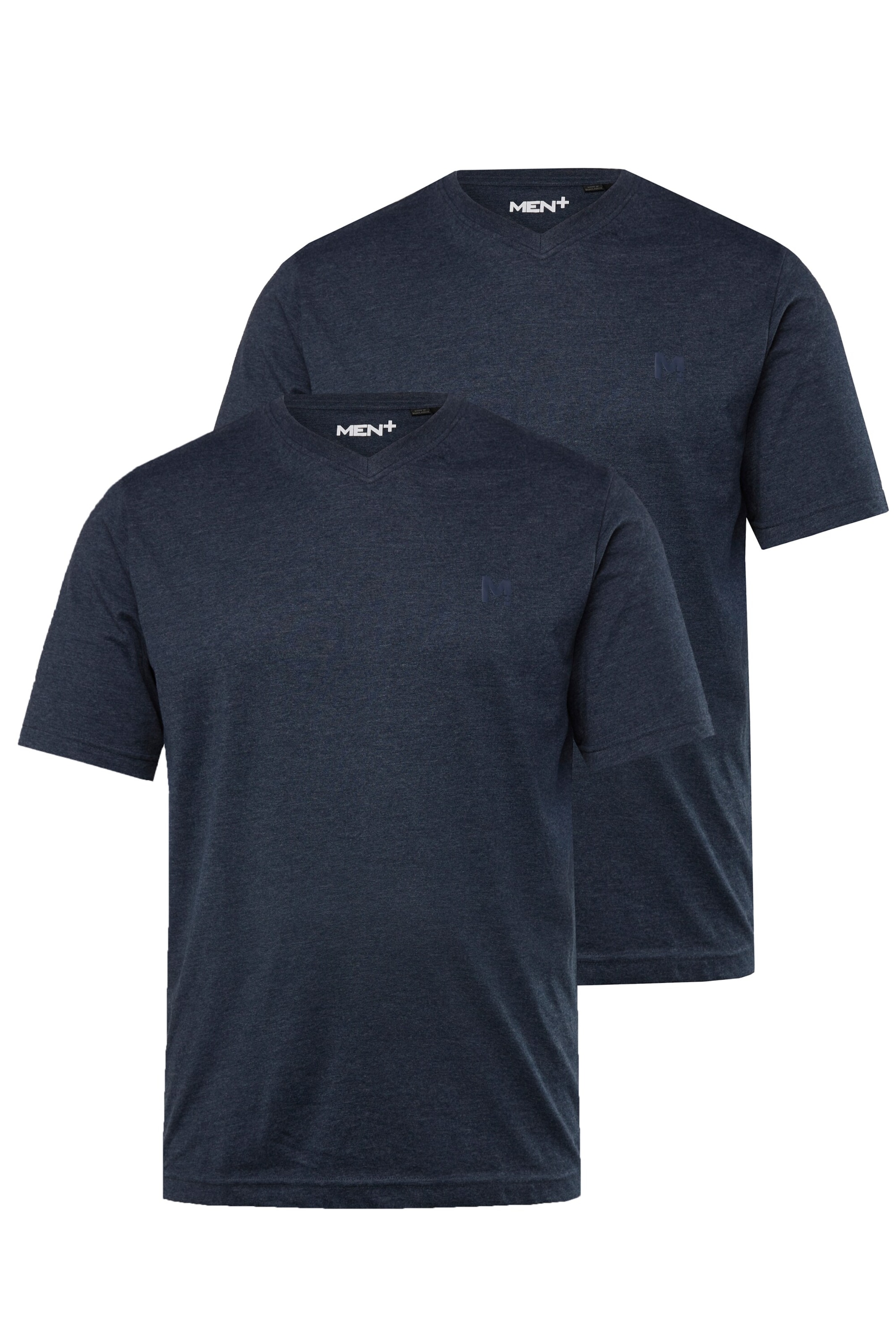 Men Plus T-Shirt in Blau: Vorderseite