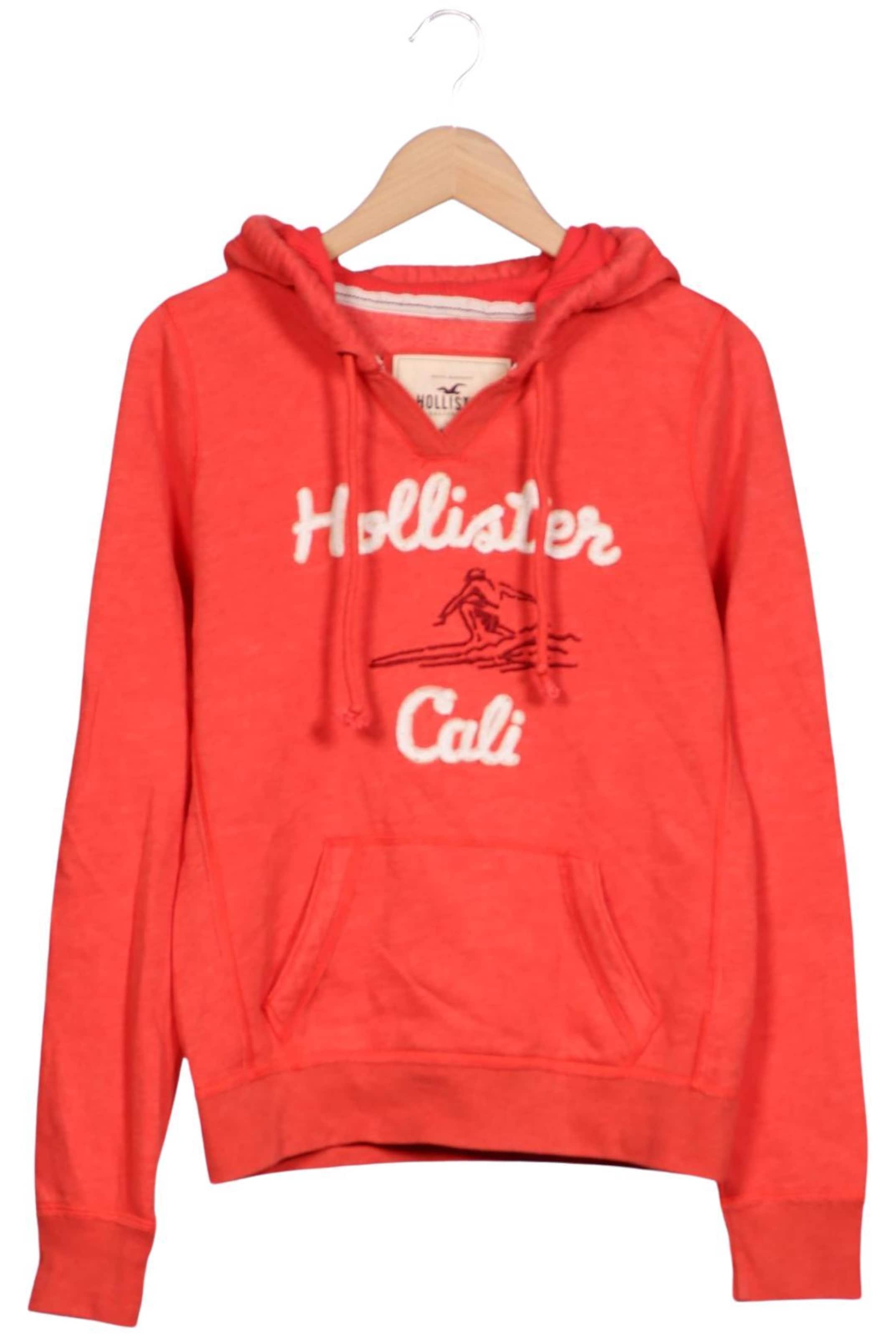 HOLLISTER Sweatshirt & Zip-Up Hoodie in L in Red: front