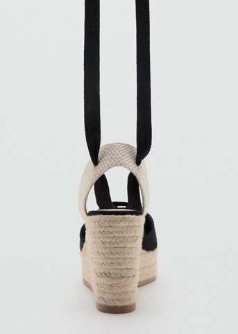 MANGO TEEN Strap Sandals in Black