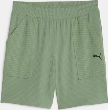 PUMAregular Sportske hlače - zelena boja: prednji dio