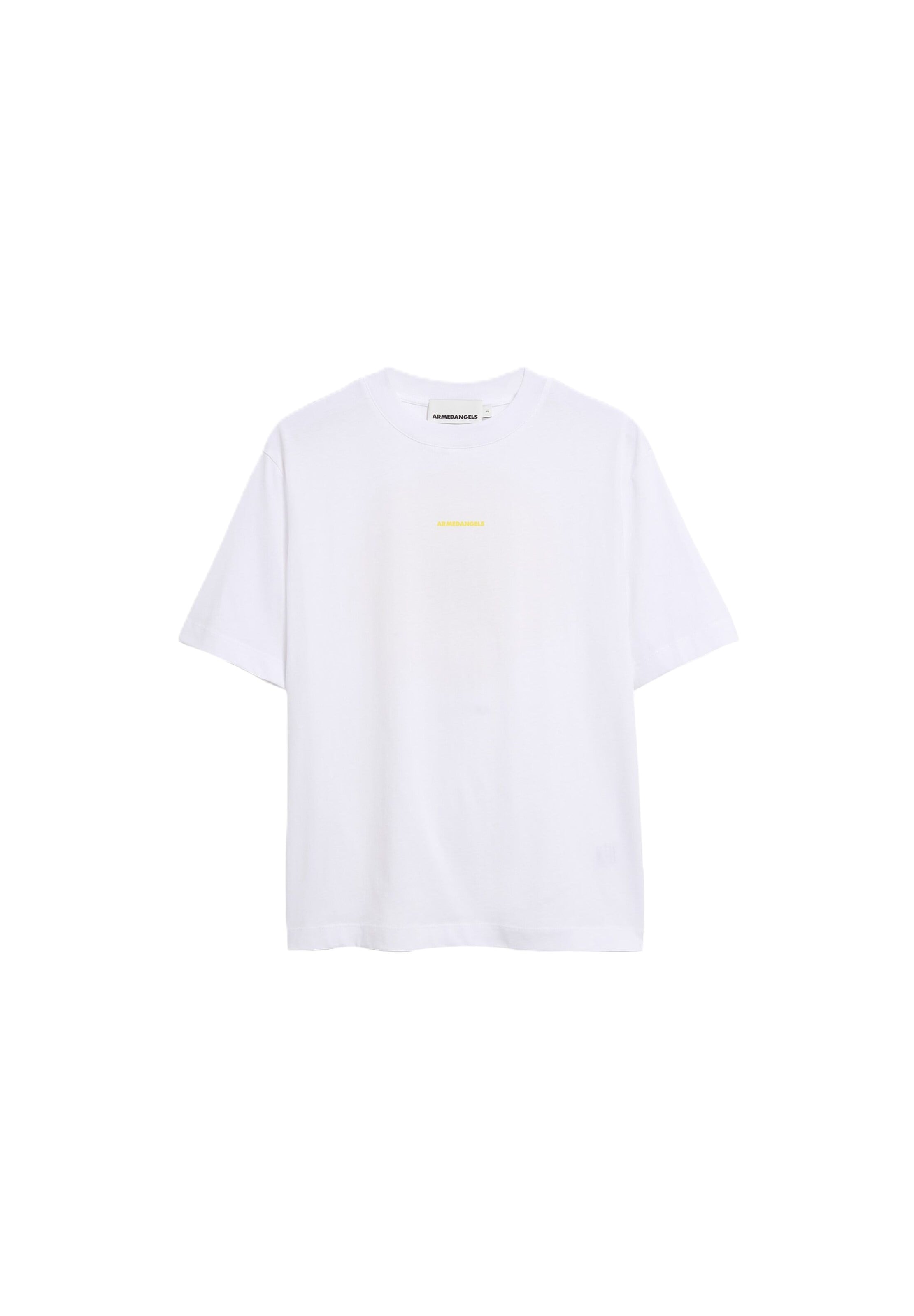 T-shirt ARMEDANGELS en blanc : devant