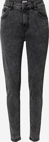 Urban Classics Skinny Jeans in Zwart: voorkant