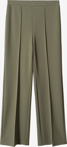 MANGO Normalny krój Spodnie w kant 'AVAYA' w kolorze zielony: przód