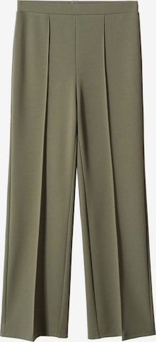MANGO Spodnie w kant 'AVAYA' w kolorze zielony: przód