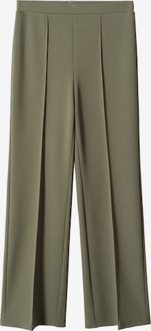 Pantalon à plis 'AVAYA' MANGO en vert : devant