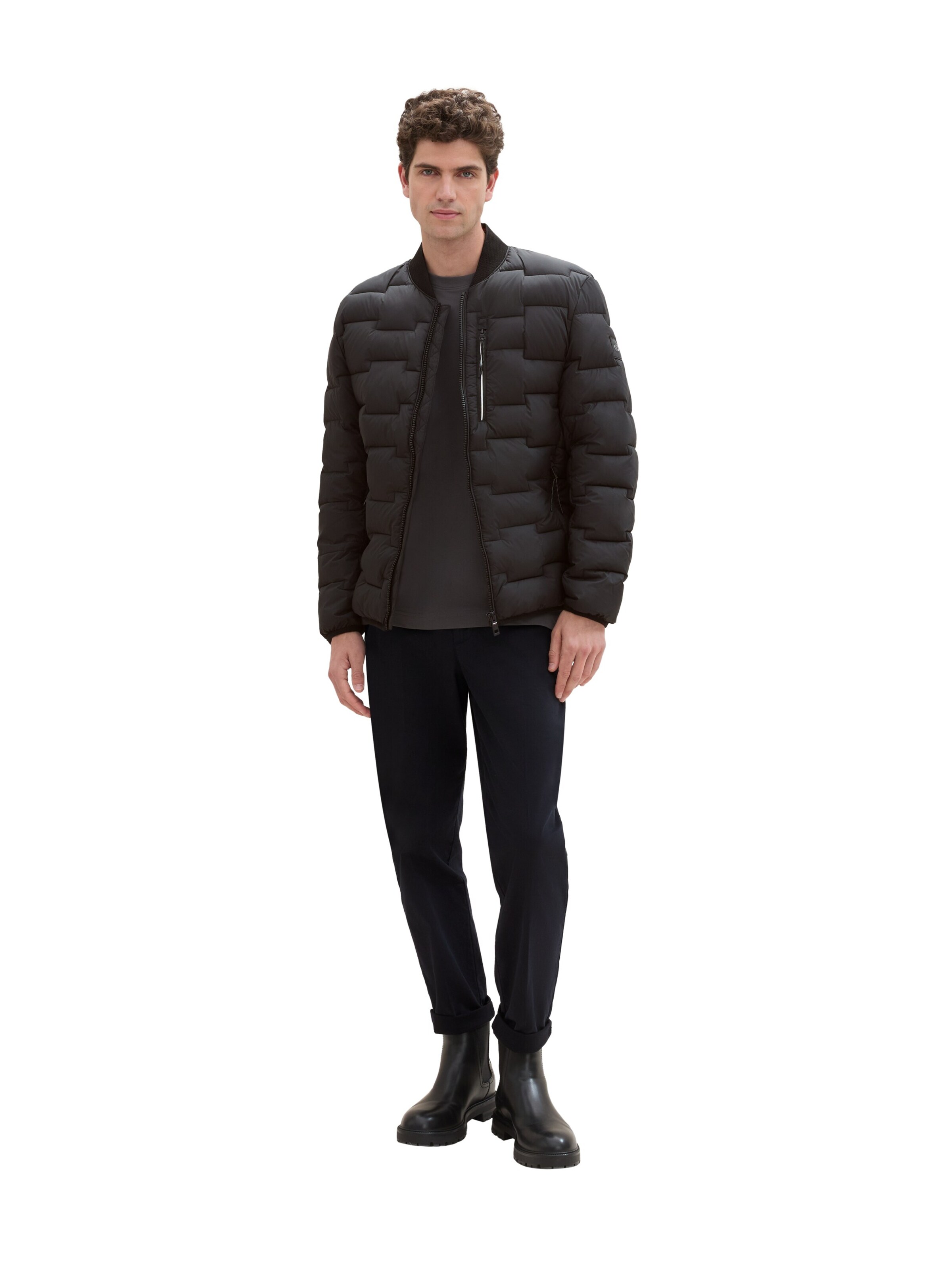 TOM TAILOR Jacke in Schwarz