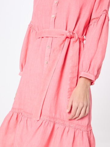 120% Lino Shirt Dress in Pink