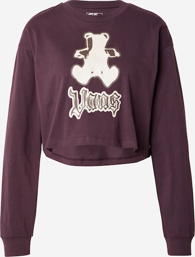 VANS T-shirt 'LIL BEAR' en crème / marron / lie de vin, Vue avec produit