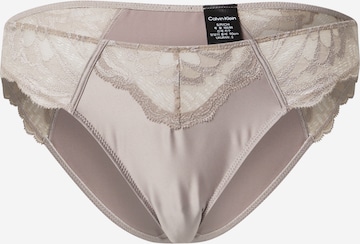 Slip Calvin Klein Underwear en beige : devant