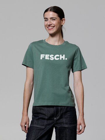 Watapparel Shirt ' Fesch ' in Groen: voorkant