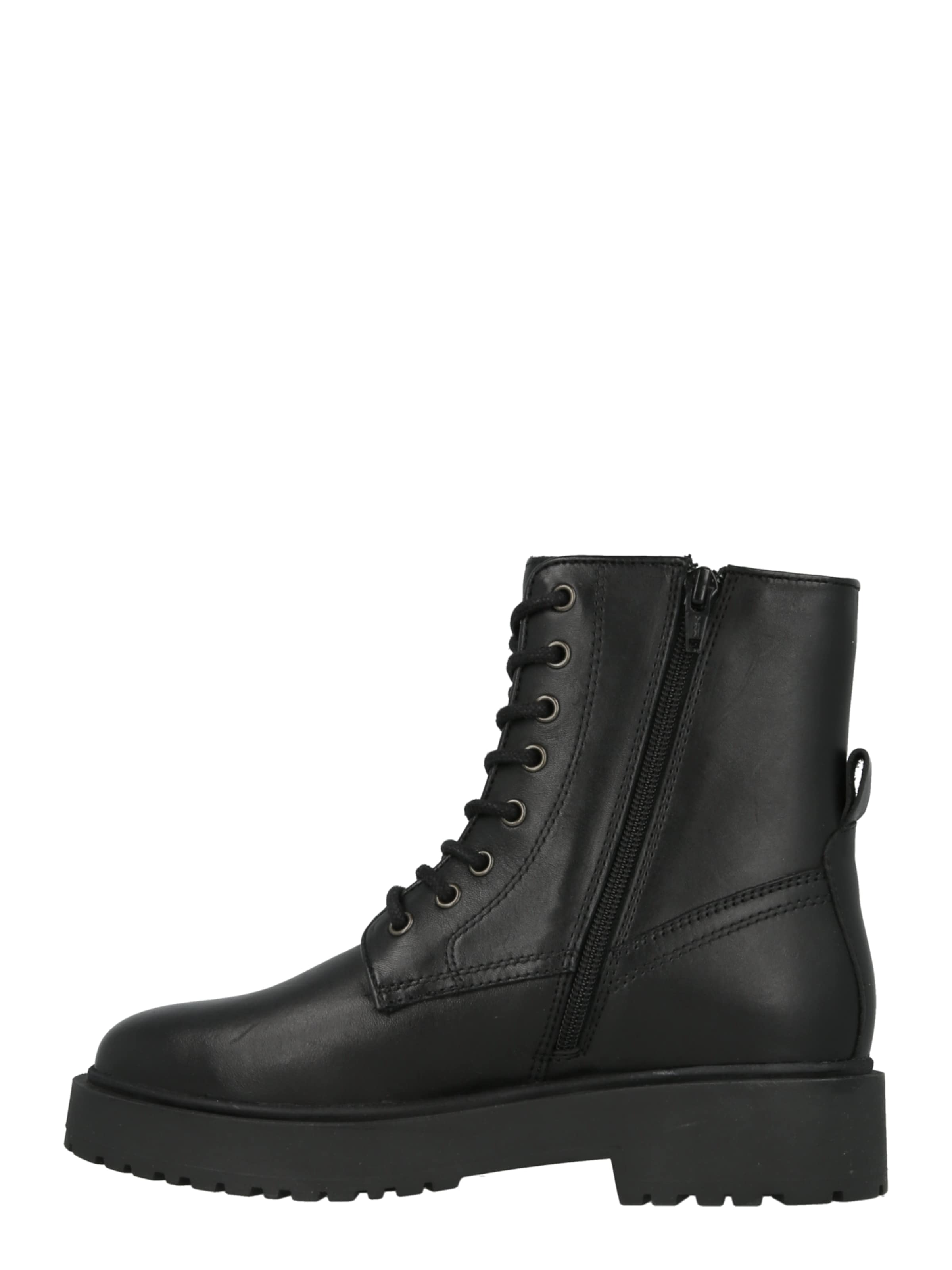 ABOUT YOU Μποτάκι με κορδόνια 'Annemarie' σε μαύρο