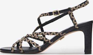 LOTTUSSE Strap Sandals 'Smithson' in Black: front