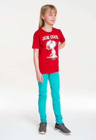 LOGOSHIRT Shirt 'Snoopy - Peanuts' in Rood