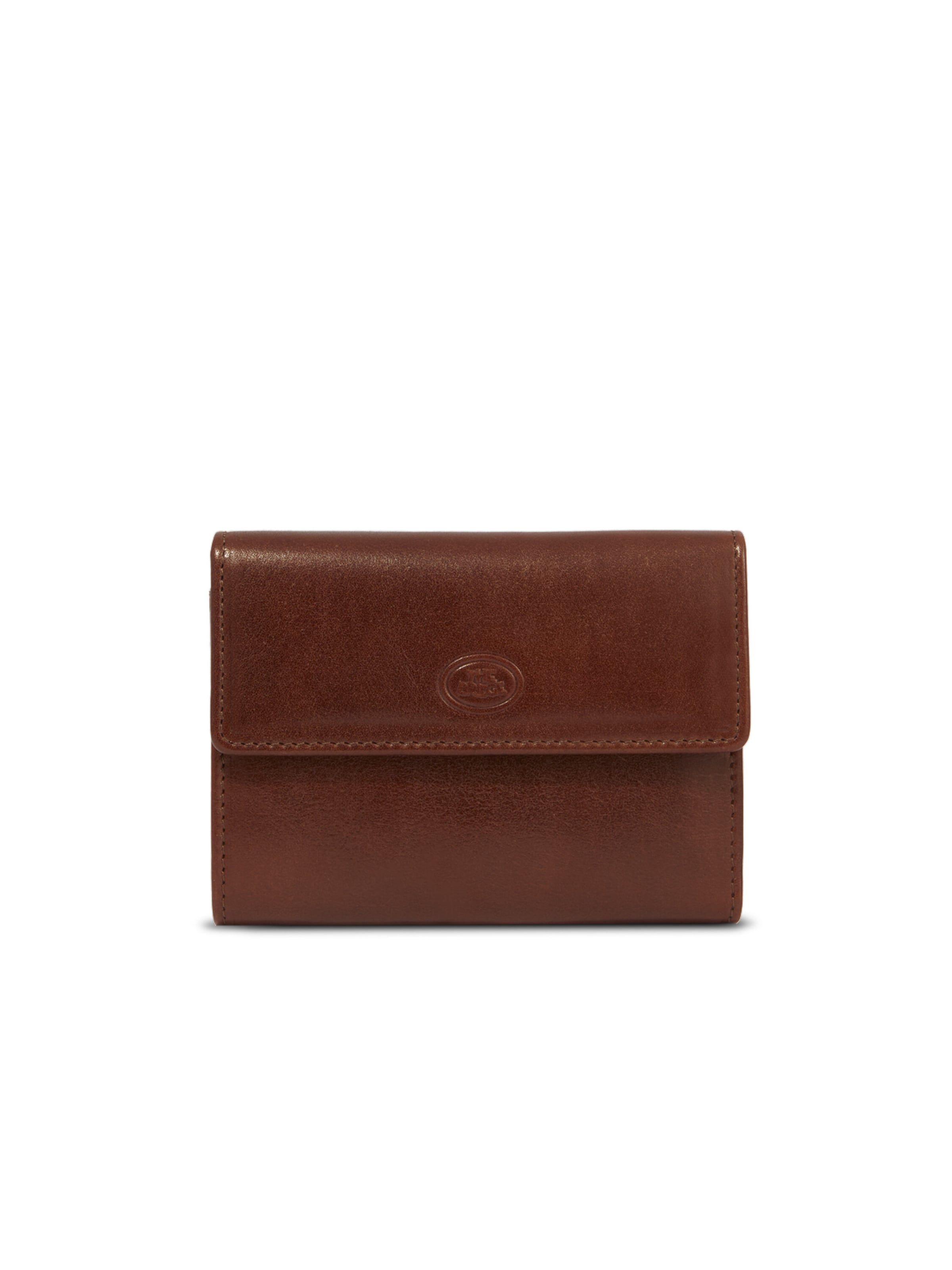 The Bridge Wallet in Brown: front