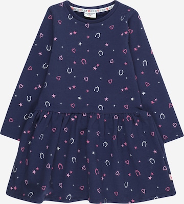 SALT AND PEPPER Dress 'Sweat Hearts Stars' in Blue: front