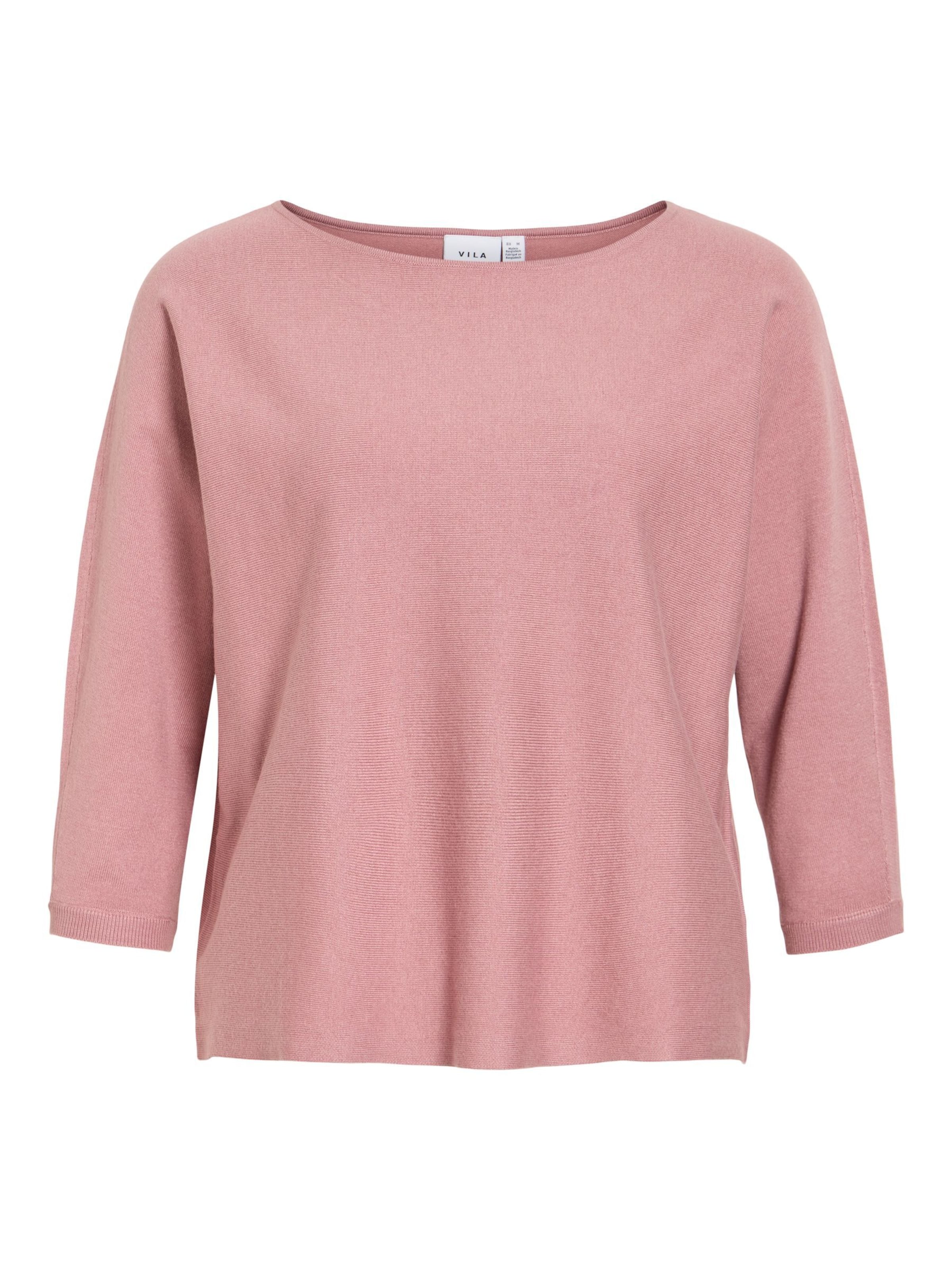 VILA Sweater 'VIMalu' in Pink: front