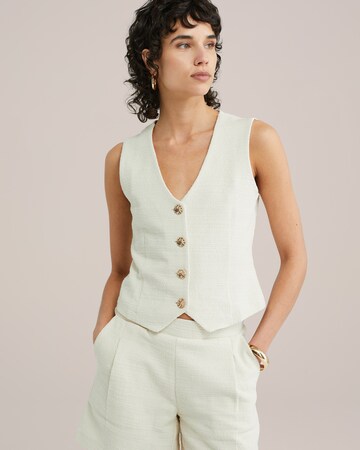 WE Fashion Vest in Beige: front