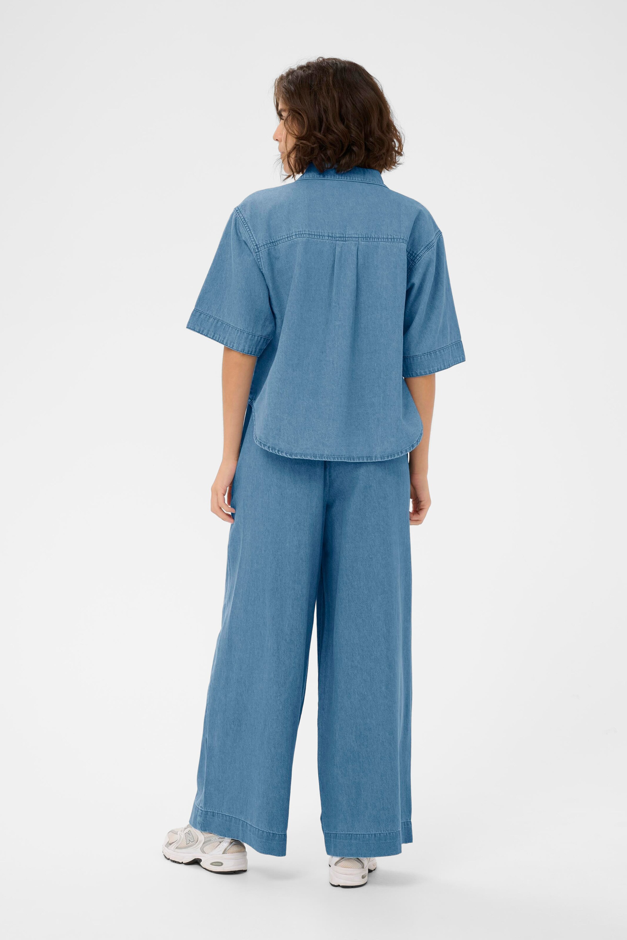 Kaffe Loosefit Hose 'Jade' in Blau