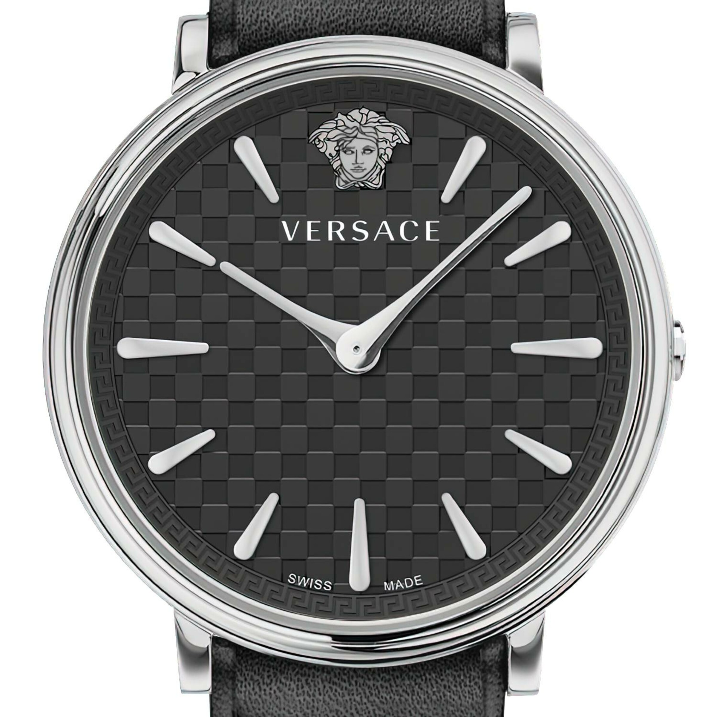 VERSACE Analoog horloge 'V-Circle' in Zwart