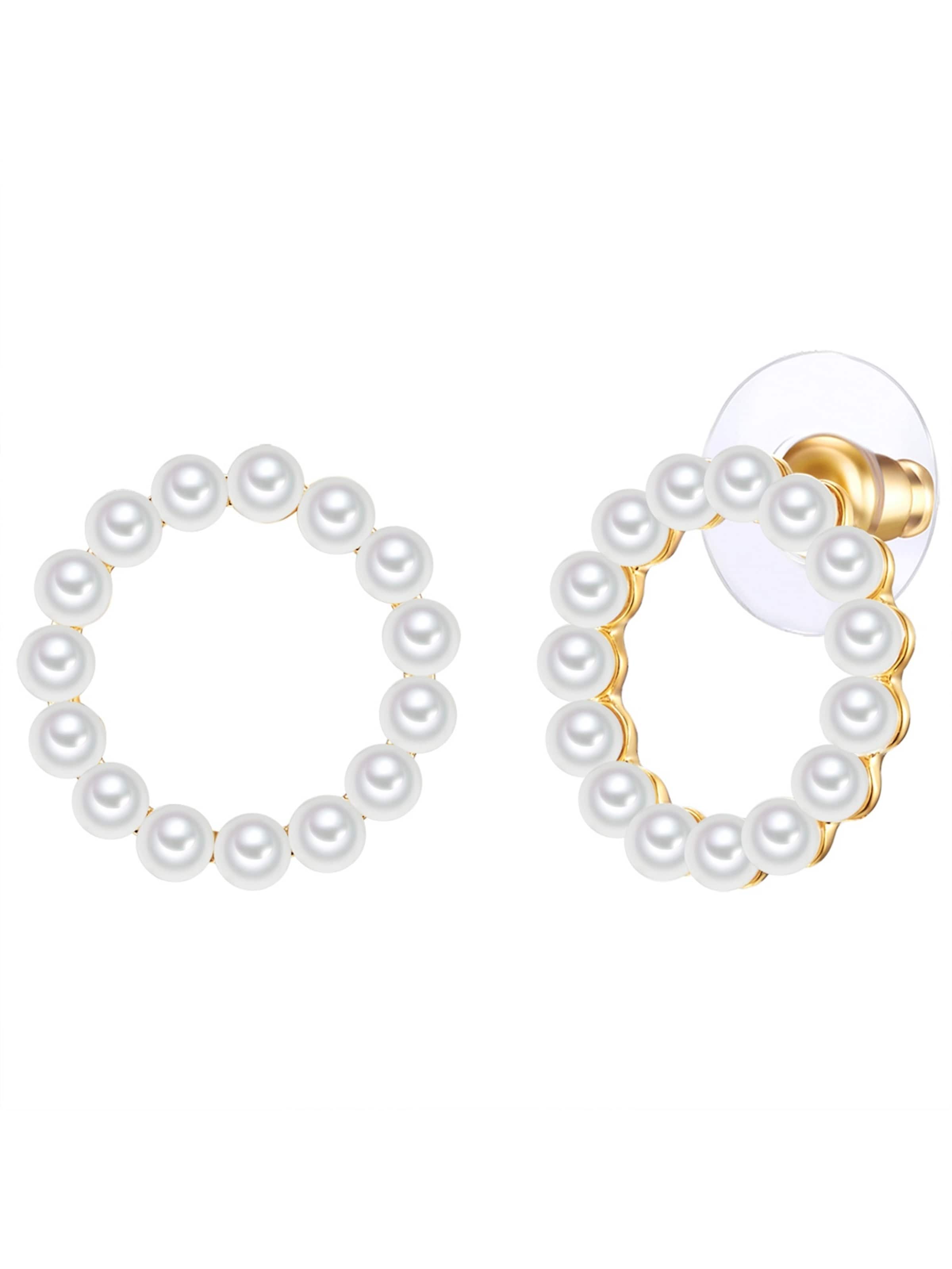 Orecchini di Lulu & Jane in bianco: frontale