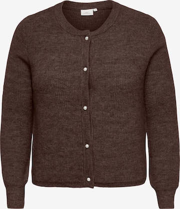 Cardigan 'CARROSE' ONLY Carmakoma en marron : devant