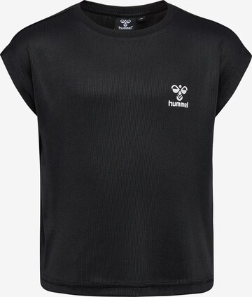 T-Shirt fonctionnel Hummel en noir : devant