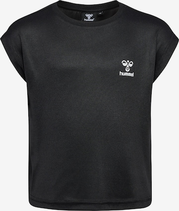 T-Shirt fonctionnel Hummel en noir : devant