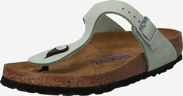 BIRKENSTOCK Tådelare 'Gizeh' i grön: framsida