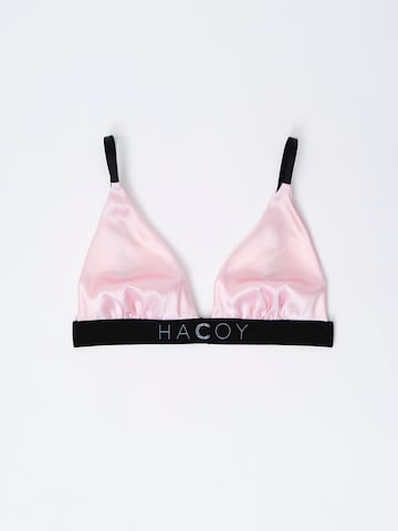 HACOY Bralette Bra in Pink: front