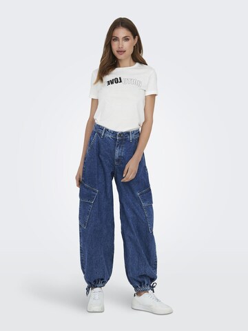 Effilé Jeans cargo 'PERNILLE' ONLY en bleu