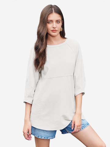 Imily Bela - Blusa en blanco: frente