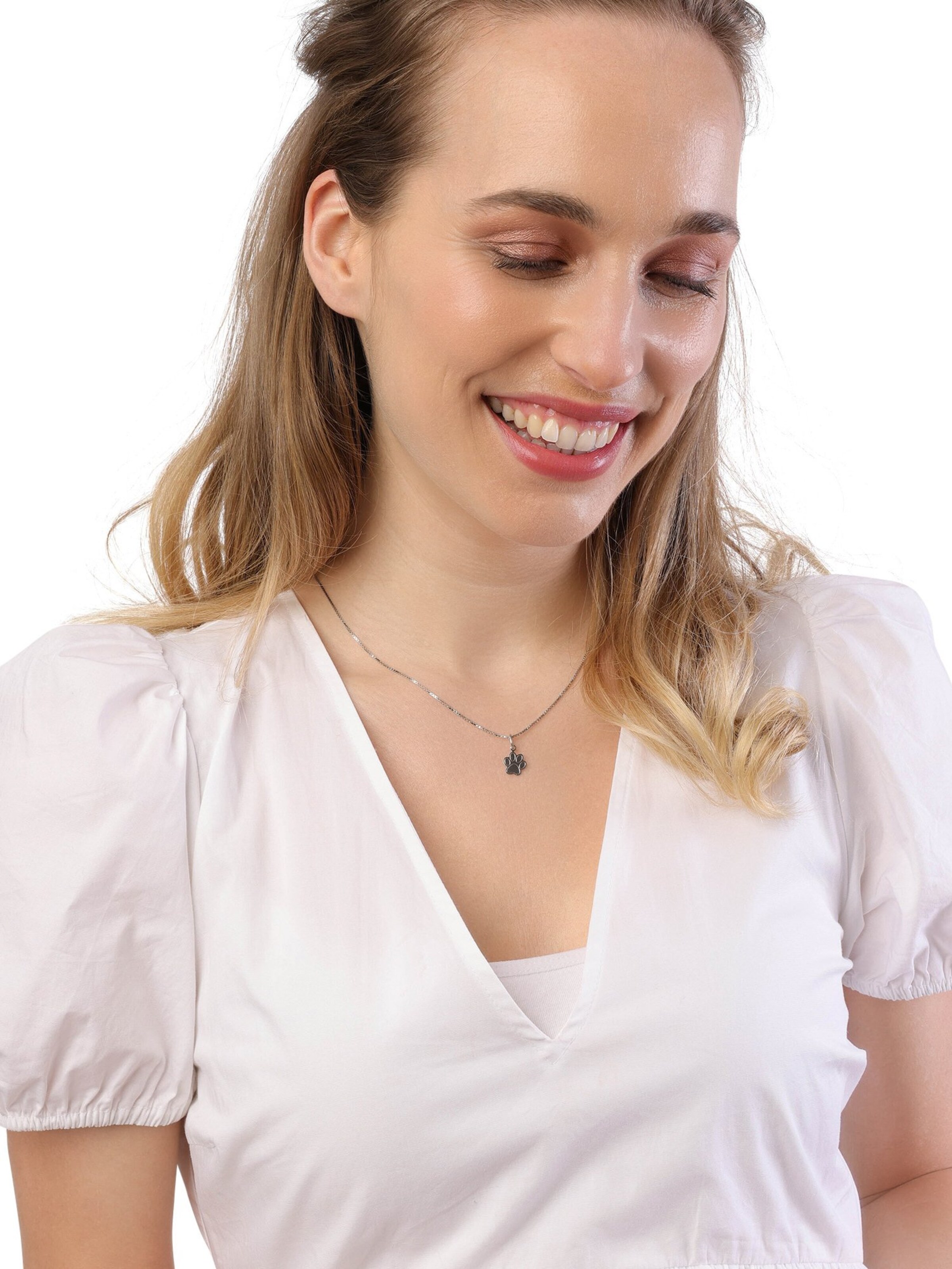 Lucardi Pendant 'Basic' in Silver: front