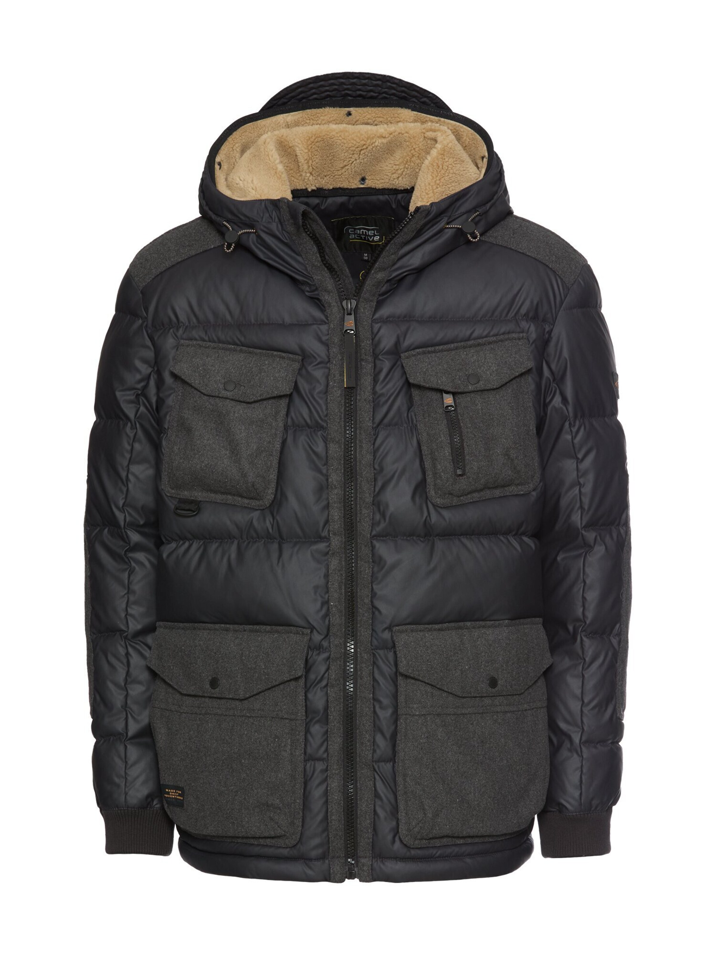 CAMEL ACTIVE Winter Jacket in Blue: front