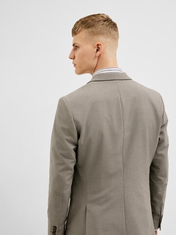 SELECTED HOMME Slim fit Blazer 'Liam' in Brown