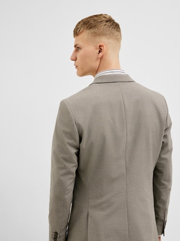 SELECTED HOMME Slim fit Suit Jacket 'Liam' in Brown