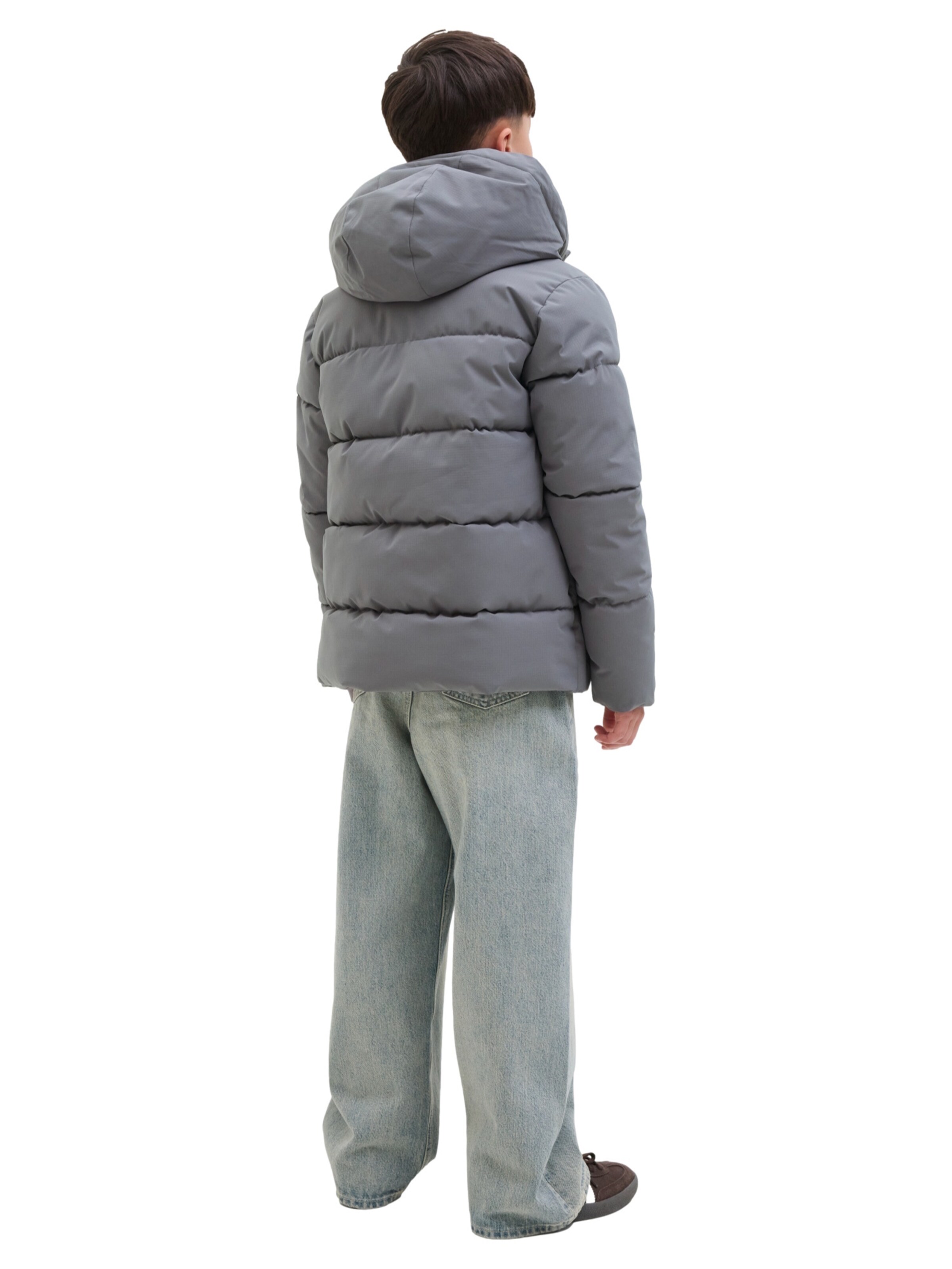 Veste d’hiver 'Global' Jack & Jones Junior en gris