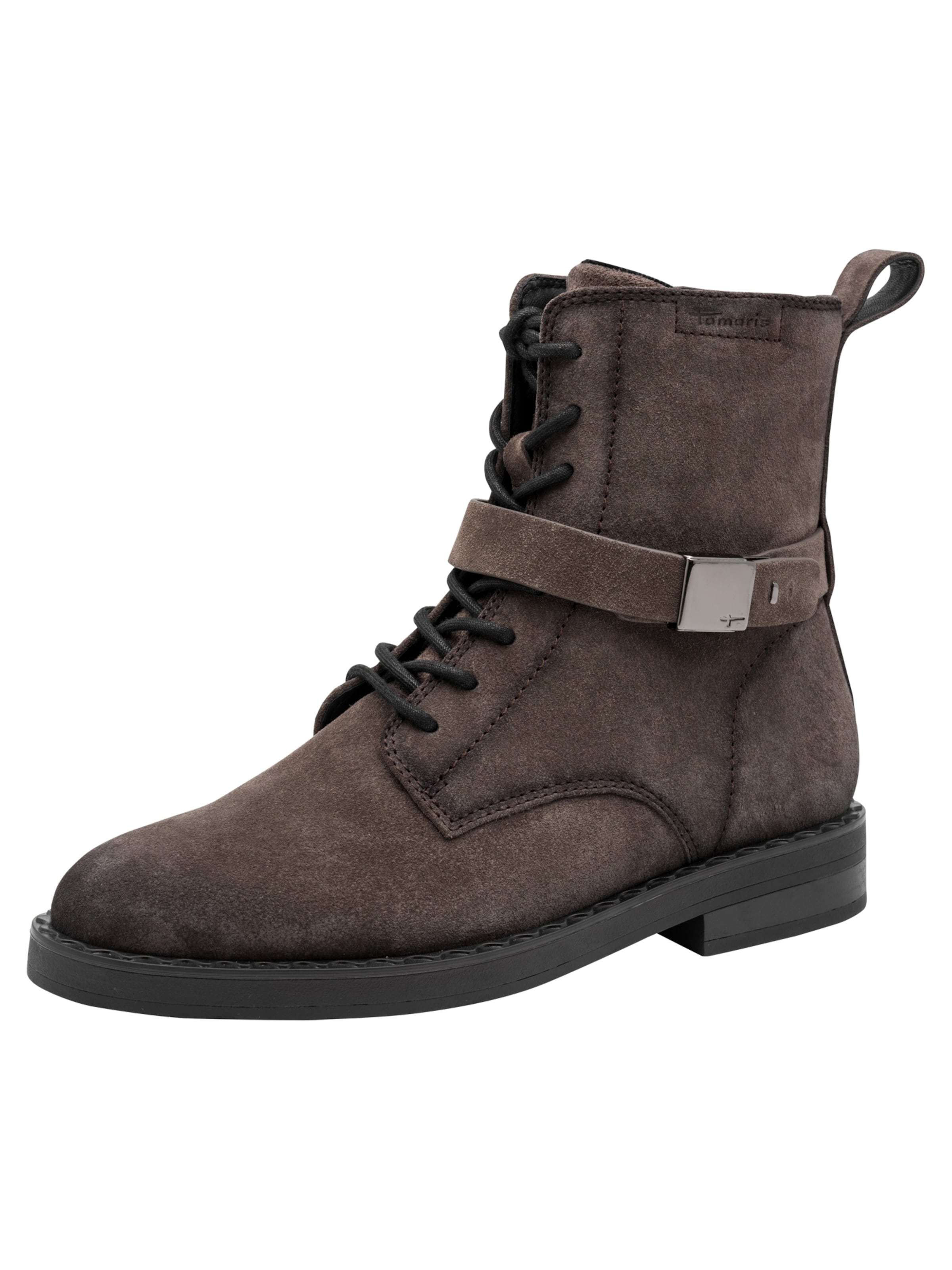 Tamaris Bottines à lacets en 36 en moka, Vue avec produit