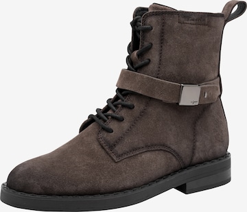 Bottines à lacets Tamaris en marron : devant