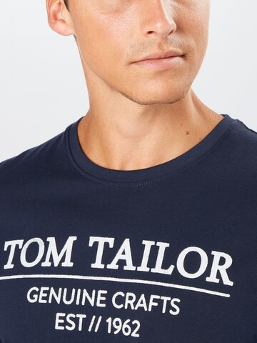 TOM TAILOR Regular Fit T-Shirt in Blau