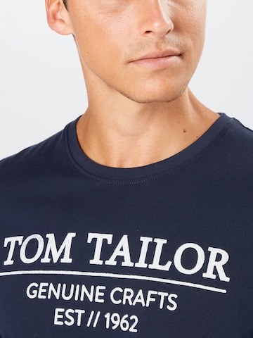 TOM TAILOR Klasický střih Tričko – modrá