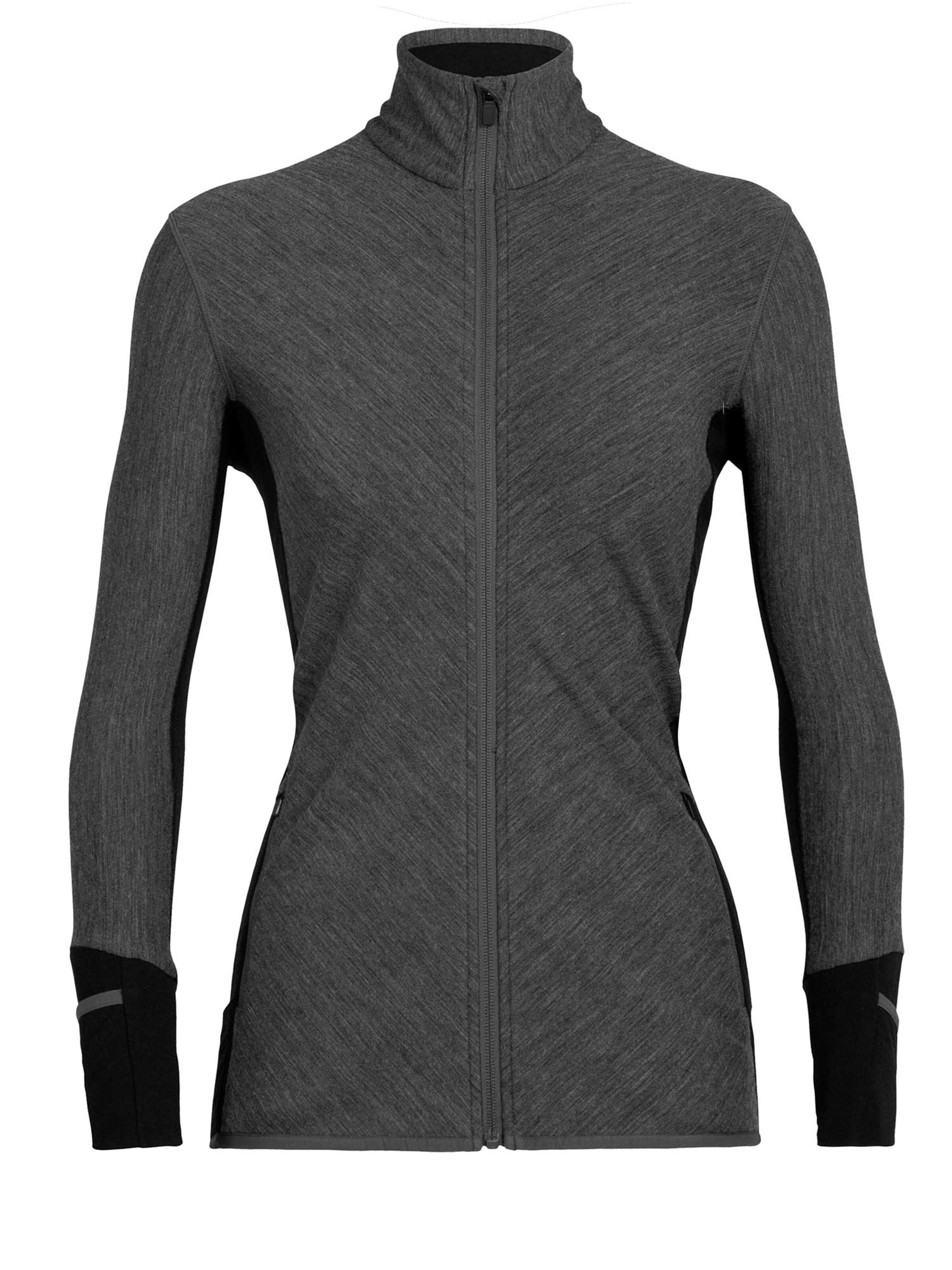 ICEBREAKER Sport pulóverek 'Descender' - szürke: elől