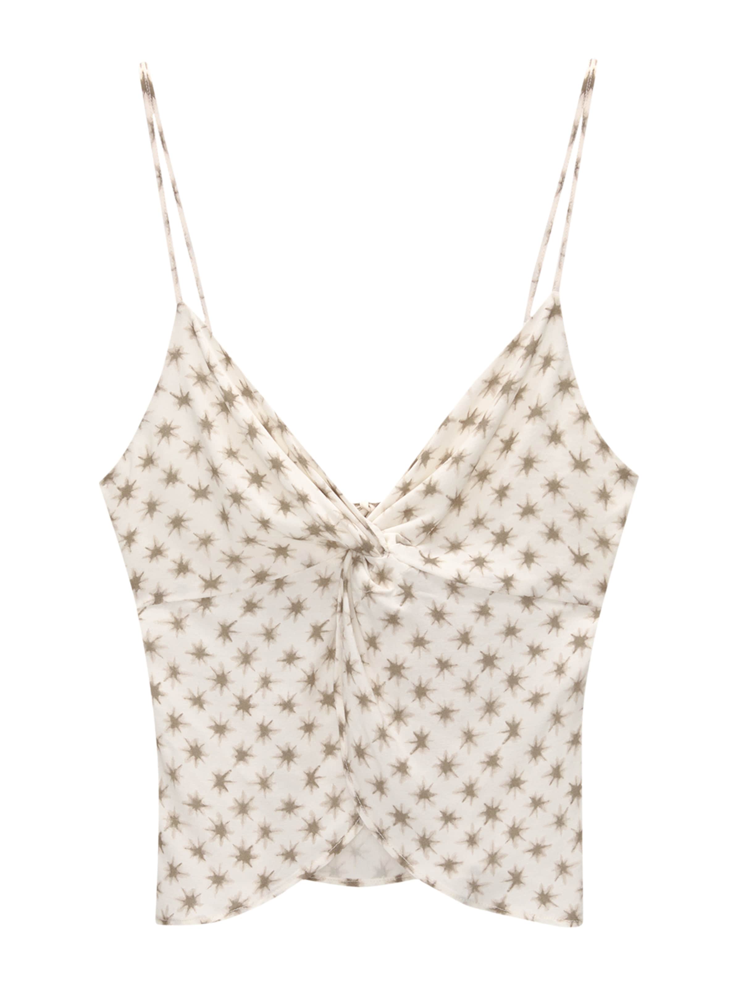 Pull&Bear Top in Wit: voorkant