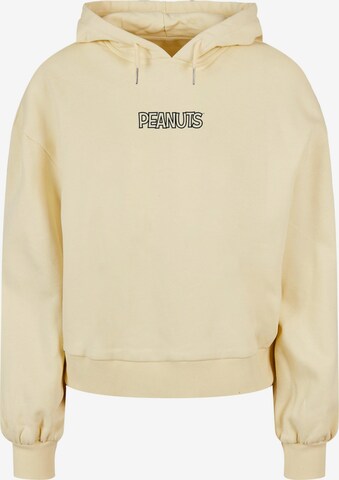 Sweat-shirt 'Peanuts' Merchcode en jaune : devant