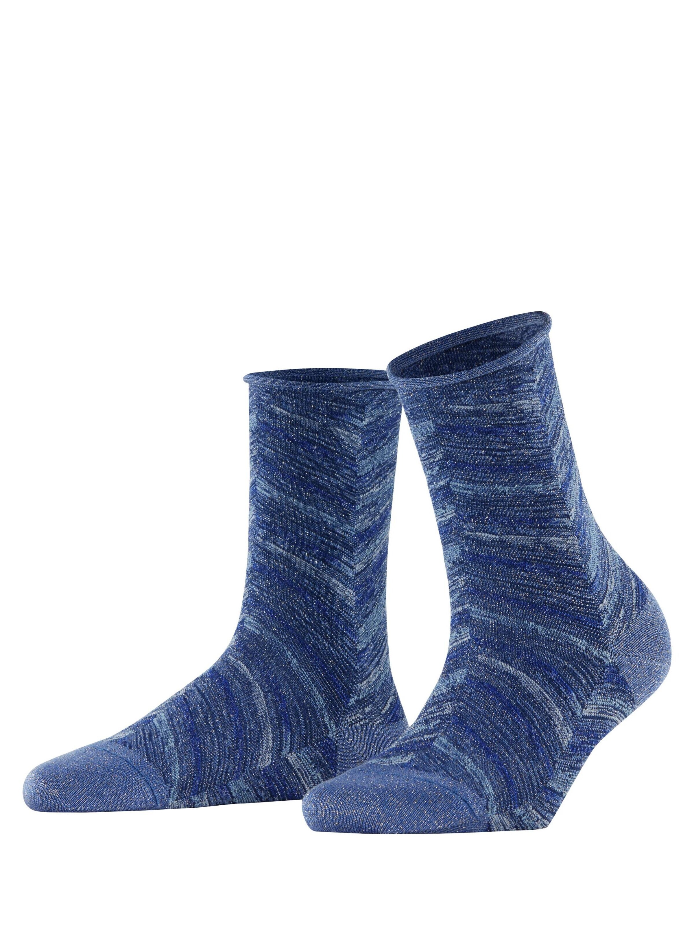 FALKE Socken 'Shiny Special Edition'‌‌‌ in Blau: Vorderseite