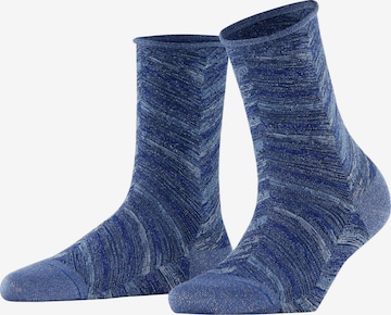 FALKE Socken 'Shiny Special Edition' in Blau: Vorderseite