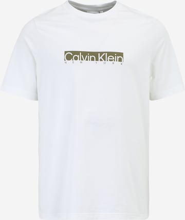 T-Shirt Calvin Klein Big & Tall en bleu : devant
